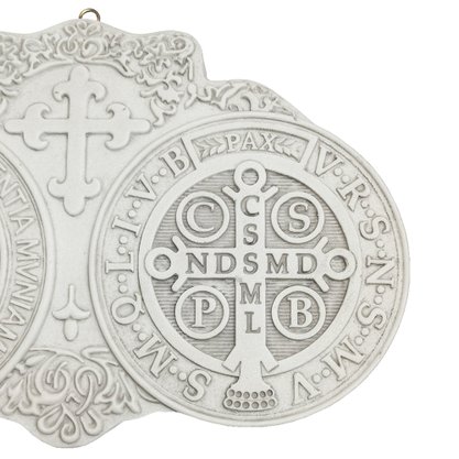 Medalha de São Bento de Mármore - 25 cm x 39 cm