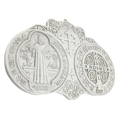Medalha de São Bento de Mármore - 25 cm x 39 cm