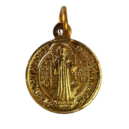 Medalha Dourada de São Bento - 20 Unidades - 1,8 cm