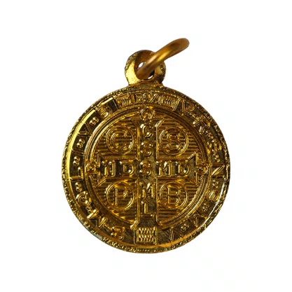 Medalha Dourada de São Bento - 20 Unidades - 1,8 cm