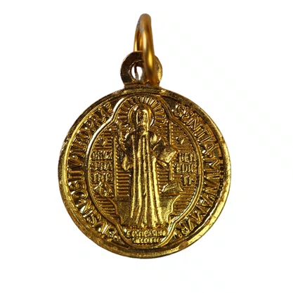 Medalha Dourada de São Bento - 20 Unidades - 1,8 cm