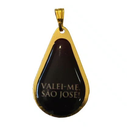 20 unid - Medalha Gota de São José Frente e Verso