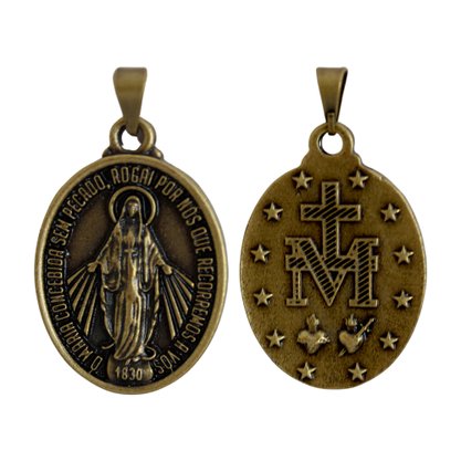 Medalha de Nossa Senhora das Graças Ouro Velho Grande