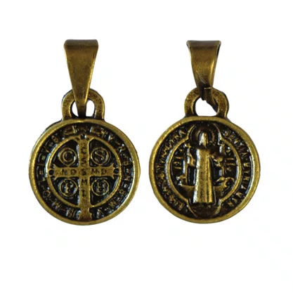 Medalha São Bento Ouro Velho Mini Unidade
