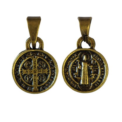 Medalha São Bento Ouro Velho Mini Unidade
