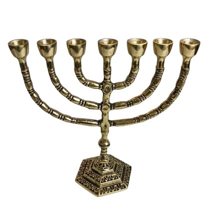 Menorah Bronze 27 Cm X 28 Cm