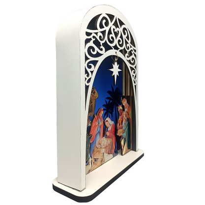 Presépio de Mesa MDF - 22 cm x 16 cm
