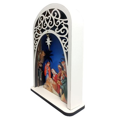 Presépio de Mesa MDF - 22 cm x 16 cm