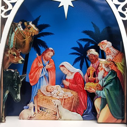 Presépio de Mesa MDF - 22 cm x 16 cm