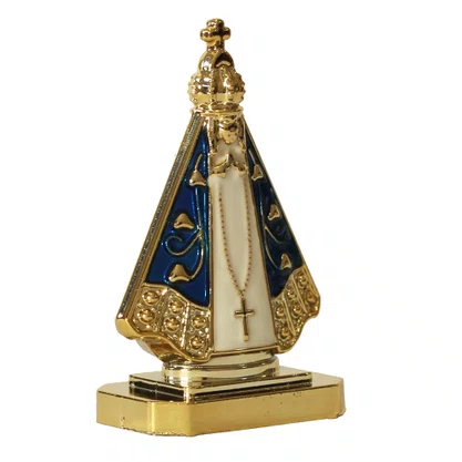 Enfeite de Nossa Senhora Aparecida Plástico de Carro Autocolante - 5 cm