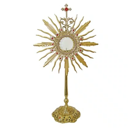 Ostensorio Dourado em Bronze 57 Cm