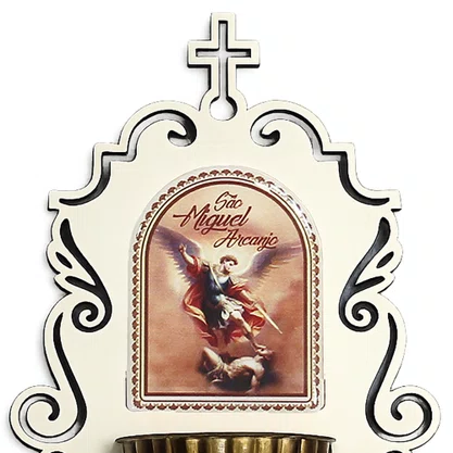 Pia Água Benta São Miguel em MDF 6mm Branco - 19 cm
