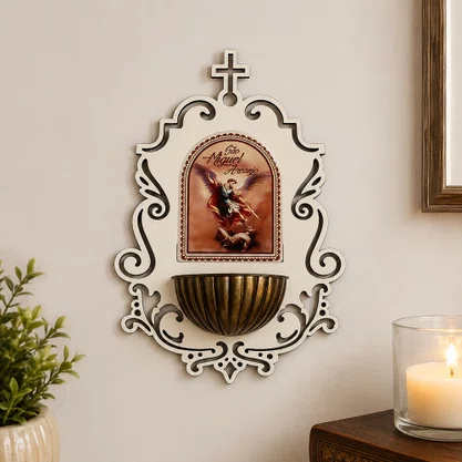 Pia Água Benta São Miguel em MDF 6mm Branco - 19 cm