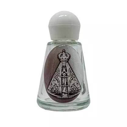 Porta Água Benta de Nossa Senhora Aparecida Prata 8ml