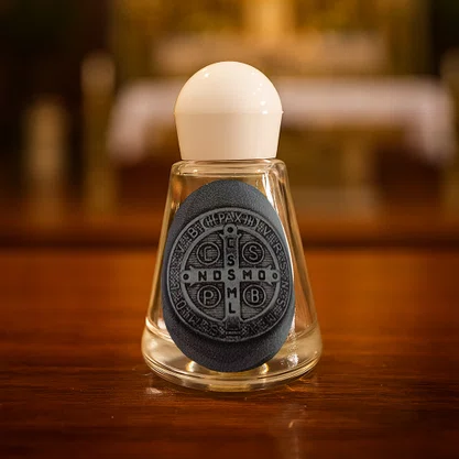 Porta Água Benta São Bento Prata 8ml