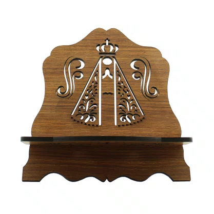 Porta Bíblia de Nossa Senhora Aparecida MDF - 20 cm x 22 cm