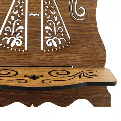 Porta Bíblia de Nossa Senhora Aparecida MDF - 20 cm x 22 cm