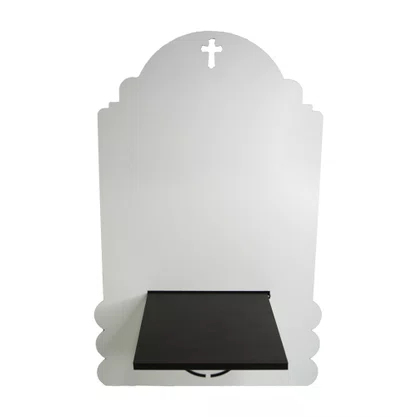 Porta Biblia MDF com Medalha e Oração de São Bento -  33 cm x 20 cm