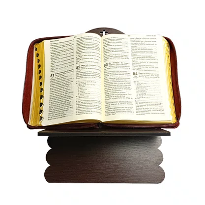 Porta Biblia Mdf Revestido Marrom 33cm X 20cm