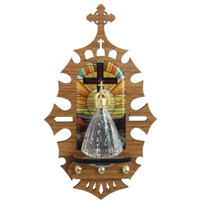 Porta Chave MDF e Porta Água Benta de Nossa Senhora Aparecida - 25 cm x 15 cm