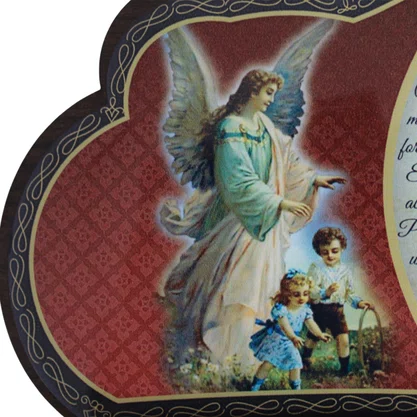 Porta Chaves Anjo da Guarda em MDF Resinado 16 cm
