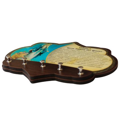Porta Chaves Nossa Senhora das Graças em MDF Resinado - 16cm