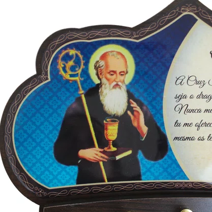Porta Chaves São Bento MDF Resinado 16 cm