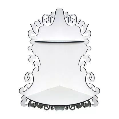 Porta Imagem de Canto em MDF Branco