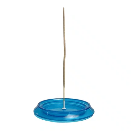 Porta Incenso Acrilico Azul 11,5 Cm X 1,5 Cm