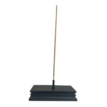 Porta Incenso de Mármore Preto Retangular 6 cm x 9 cm