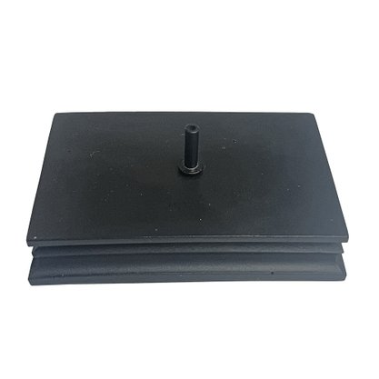 Porta Incenso de Mármore Preto Retangular 6 cm x 9 cm