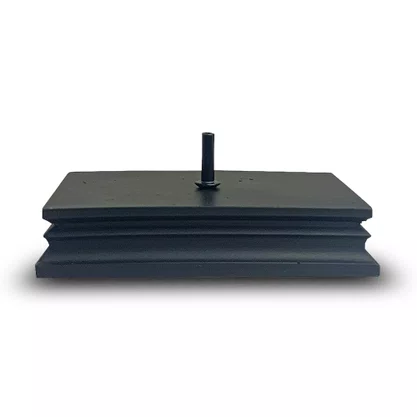 Porta Incenso de Mármore Preto Retangular 6 cm x 9 cm