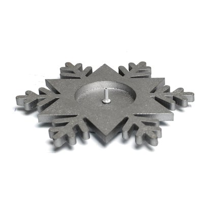 Porta Incenso Estrela Mdf 2 Cm X 12 Cm Prata