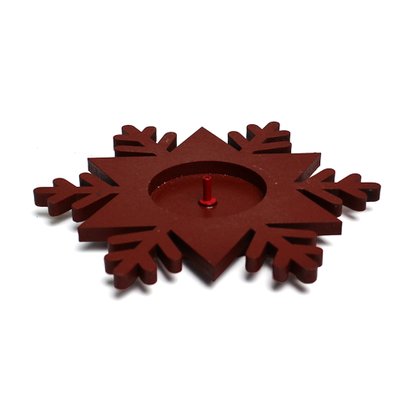 Porta Incenso Estrela MDF 2 cm x 12 cm Vermelho