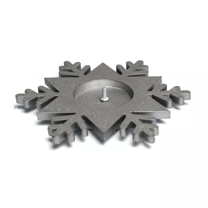 Porta Incenso Estrela Mdf 2 Cm X 12 Cm Prata