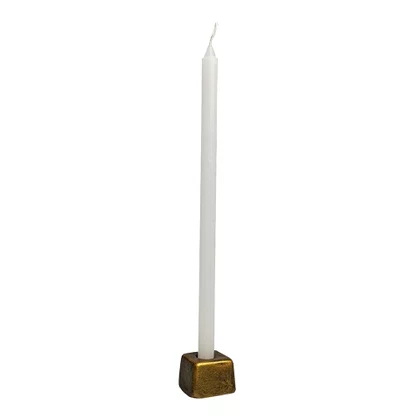 Porta Vela de Mármore Quadrangular Pintura em Bronze - 3 cm x 2 cm