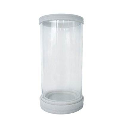 12 Unid - Porta Vela em Vidro e Marmore Personalizado