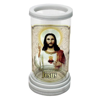 Porta Vela Vidro e Mármore Sagrado Coração de Jesus 