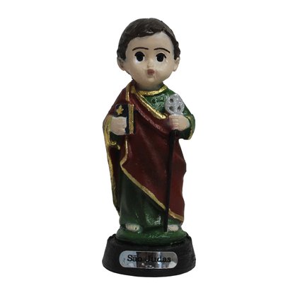 Imagem de São Judas Tadeu Infantil de Resina Nacional - 8 cm