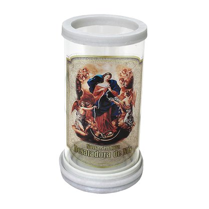 Porta Vela Vidro e Mármore Nossa Senhora Desatadora dos Nós 