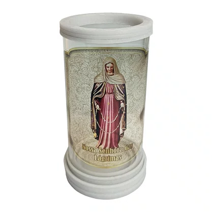 Porta Vela Vidro e Mármore Nossa Senhora das Lágrimas