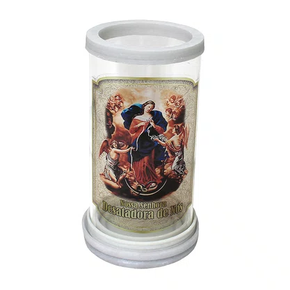 Porta Vela Vidro e Mármore Nossa Senhora Desatadora dos Nós 