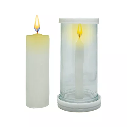 Porta Vela Vidro e Marmore Para Velas Palito e Vela Votiva F