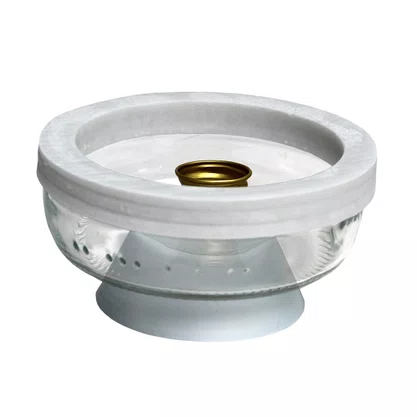 Porta Vela Vidro e Marmore Para Velas Palito e Vela Votiva F
