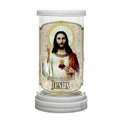 Porta Vela Vidro e Mármore Sagrado Coração de Jesus 