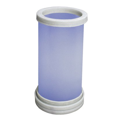 Porta Vela Vidro Roxo Jateado Base Mármore