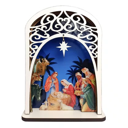 Presépio de Mesa MDF - 22 cm x 16 cm