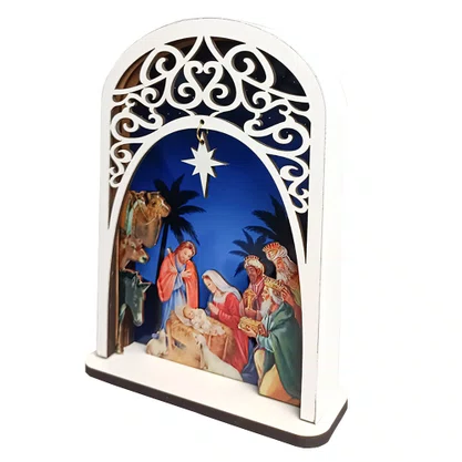 Presépio de Mesa MDF - 22 cm x 16 cm