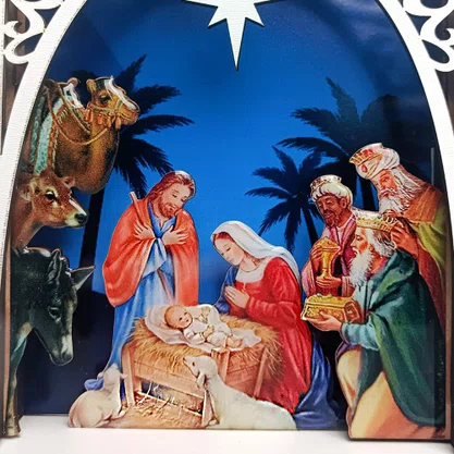 Presépio de Mesa MDF - 22 cm x 16 cm