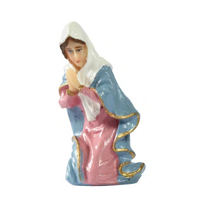 Presépio de Resina Nacional 5 Peças - 9 cm